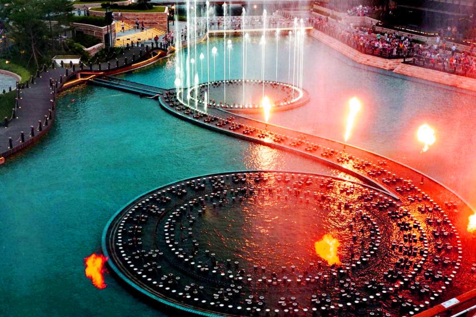 水火交融喷泉